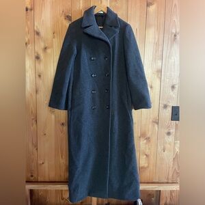 MASKA BASE LONG Double Breasted COAT WOOL BLEND MADE IN ITALY